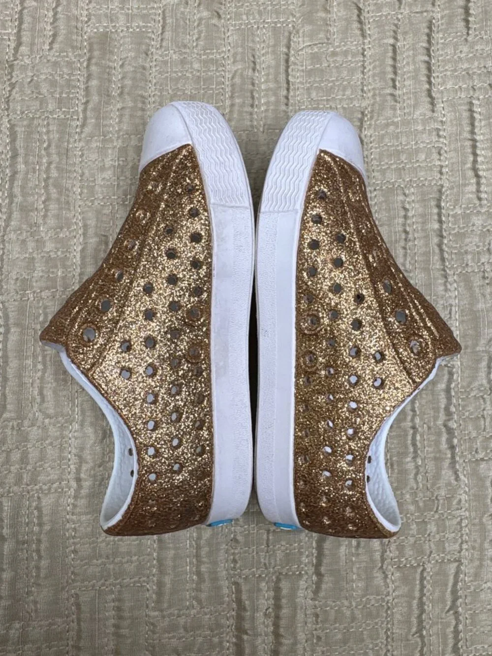 C5 Native Jefferson Bling Gold Glitter Unisex Child Shoes Sneakers